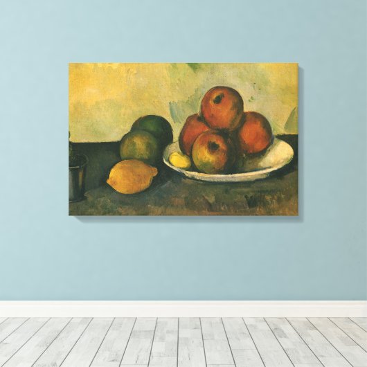 Toile Nature morte aux pommes de Paul Cezanne (Insitu (Plancher de Bois))