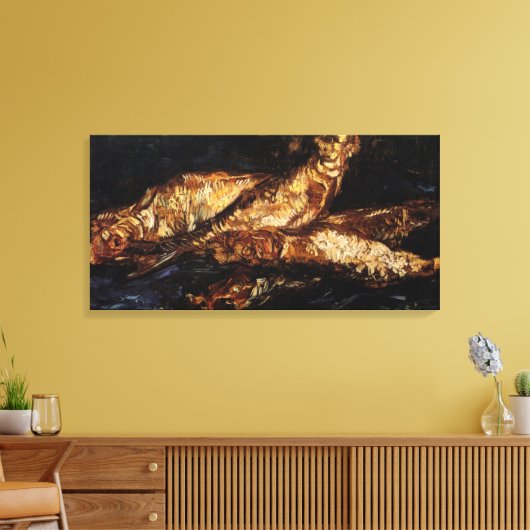 Toile Nature morte avec bloaters par Vincent van Gogh (Insitu(Salon))