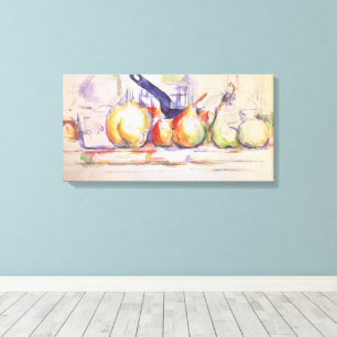 Toile Nature morte avec casserole de Paul Cezanne