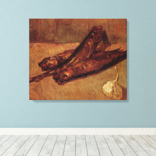 Toile Nature morte Bloaters et ail par Vincent van Gogh