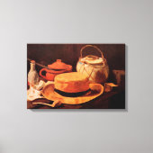 Toile Nature morte Chapeau de paille jaune de Vincent va (Recto)