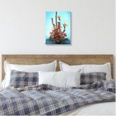 Toile Nature morte de fleurs/Still life of flowers (Insitu(Chambre))
