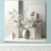 Toile Nature morte florale géométrique (Insitu (Plancher de Bois))