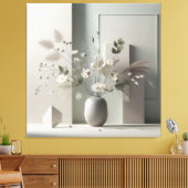 Toile Nature morte florale géométrique (Insitu(Salon))