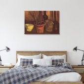 Toile Nature morte Pinceaux dans un pot par Vincent van  (Insitu(Chambre))