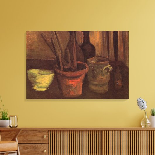 Toile Nature morte Pinceaux dans un pot par Vincent van  (Insitu(Salon))