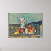 Toile Nature morte, Pot à lait et fruits sur une table, (Recto)