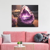 Toile  Nature Mountain Sunrise Crystal Amethyst (Insitu(Salon))