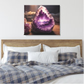 Toile  Nature Mountain Sunrise Crystal Amethyst (Insitu(Chambre))