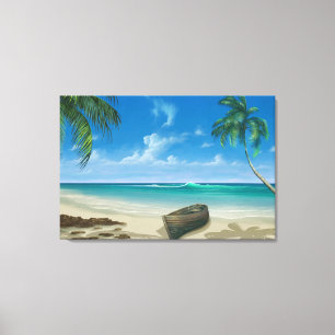 Toile Nature Paysage Plage Peinture Art