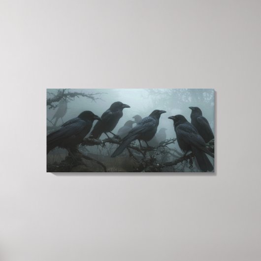 Toile Nature sauvage Crow-Raven Canvas Mur Art (Recto)
