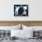 Toile Nature sauvage Crow-Raven Canvas Mur Art (Insitu(Chambre))