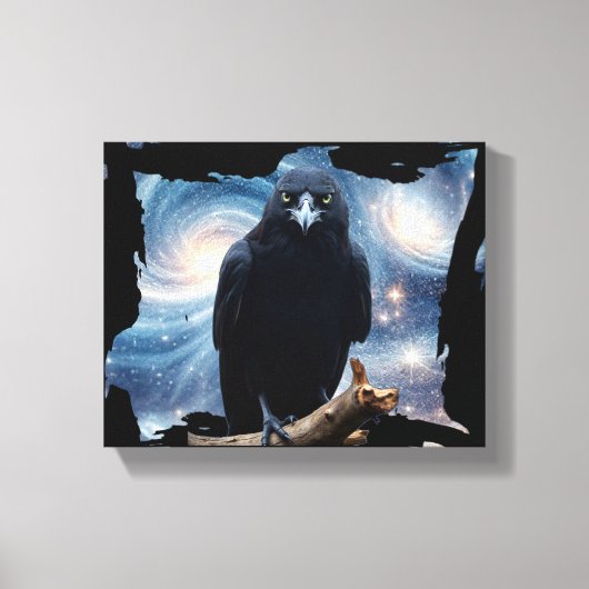 Toile Nature sauvage Crow-Raven Canvas Mur Art (Recto)