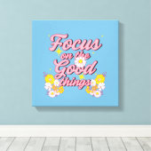 Toile Nature Soul Slogan | Focus sur les bonnes choses (Insitu (Plancher de Bois))