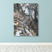 Toile Nature Tree Roots Rainy Day Puddle Photo Art (Insitu (Plancher de Bois))