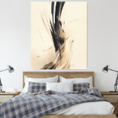 Toile Nature végétale Abstraite minimaliste neutre (Insitu(Chambre))