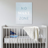 Toile Nautical Beach Baby No Wake Zone