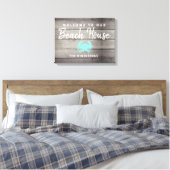 Toile Nautical Beach House Crabe rustique Personnalisé (Insitu(Chambre))