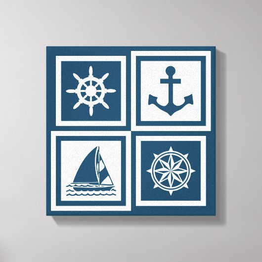 Toile Nautical themed design (Recto)