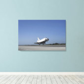 Toile Navette spatiale Atlantis approchant de la piste 3 (Insitu (Plancher de Bois))