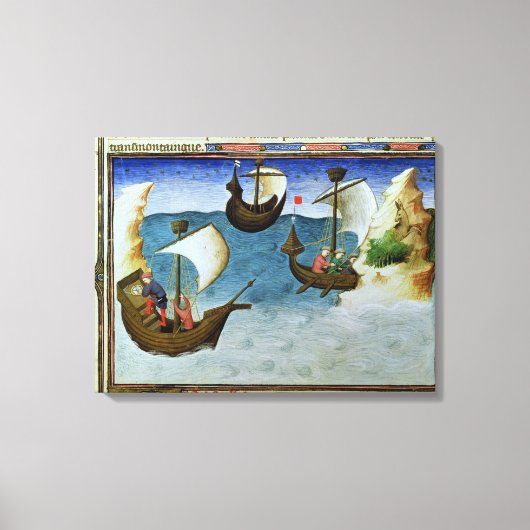 Toile Navigateurs utilisant un astrolabe (Recto)