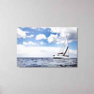 Toile Navigation de yacht en mer ouverte