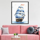 Toile Navire à voiles (Insitu(Salon))