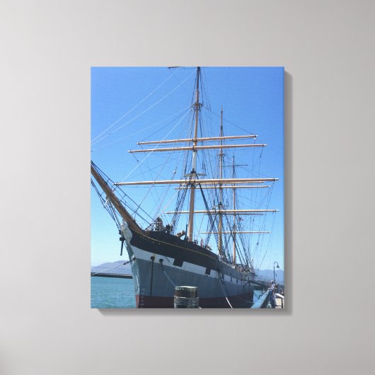 Toile Navire dans le port (Recto)