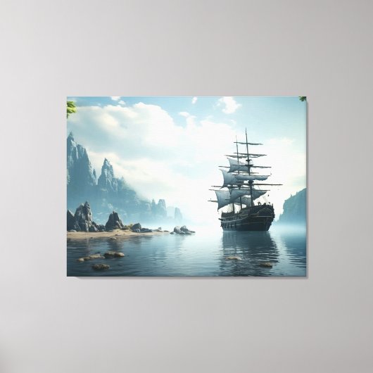 Toile navire en mer (Recto)