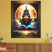 Toile Navire Galactique Fantôme Des Mers par Xzendor7 (Insitu(Salon))