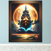 Toile Navire Galactique Fantôme Des Mers par Xzendor7 (Insitu (Plancher de Bois))