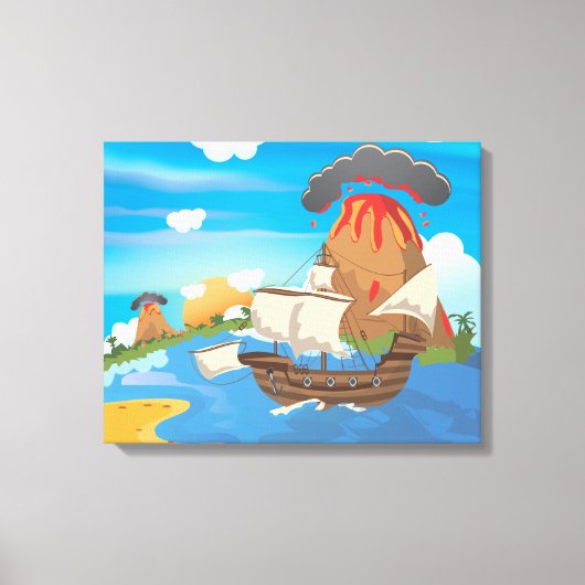 Toile Navire Pirate (Recto)