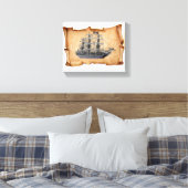 Toile Navire Pirate Déployé (Insitu(Chambre))