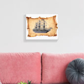 Toile Navire Pirate Déployé (Insitu(Salon))