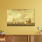 Toile Navires anglais arrivant en Ancre dans une brise f (Insitu(Salon))