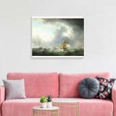 Toile Navires anglais devant un mâle (Insitu(Salon))