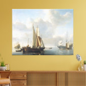 Toile navires avant la côte, Willem van de Velde (II), (Insitu(Salon))