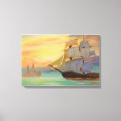 Toile Navires Nautiques Sunset (Recto)