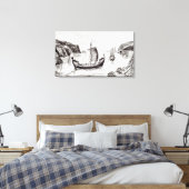 Toile Navires viking (Insitu(Chambre))