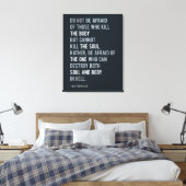 Toile N'ayez pas peur Matthieu 10:28 Bible Verse (Insitu(Chambre))