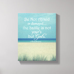 Toile N'ayez pas peur Verset Bible