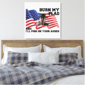 Toile Ne brûle pas mon drapeau (Insitu(Chambre))