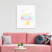 Toile Ne jamais cesser de rêver (Insitu(Salon))