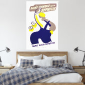 Toile Ne joue pas avec la syphilis (Insitu(Chambre))