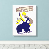 Toile Ne joue pas avec la syphilis (Insitu (Plancher de Bois))