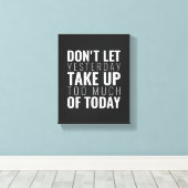 Toile Ne laissez pas Hier s'inspirer de l'art mural insp (Insitu (Plancher de Bois))