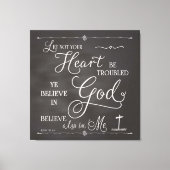 Toile Ne Pas Troubler Votre Coeur (Recto)