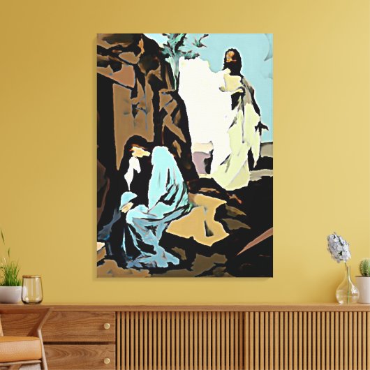 Toile Ne pleure pas Mary, son tombeau est vide ! (Insitu(Salon))