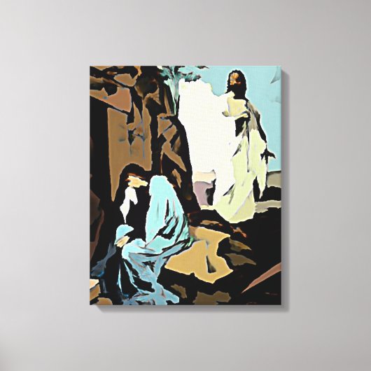 Toile Ne pleure pas Mary, son tombeau est vide ! (Recto)