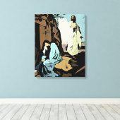 Toile Ne pleure pas Mary, son tombeau est vide ! (Insitu (Plancher de Bois))